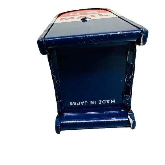 Tin Mail Box Letters & Packages US Mail Still Piggy Bank Made In Japan. Vintage - Picture 11 of 14